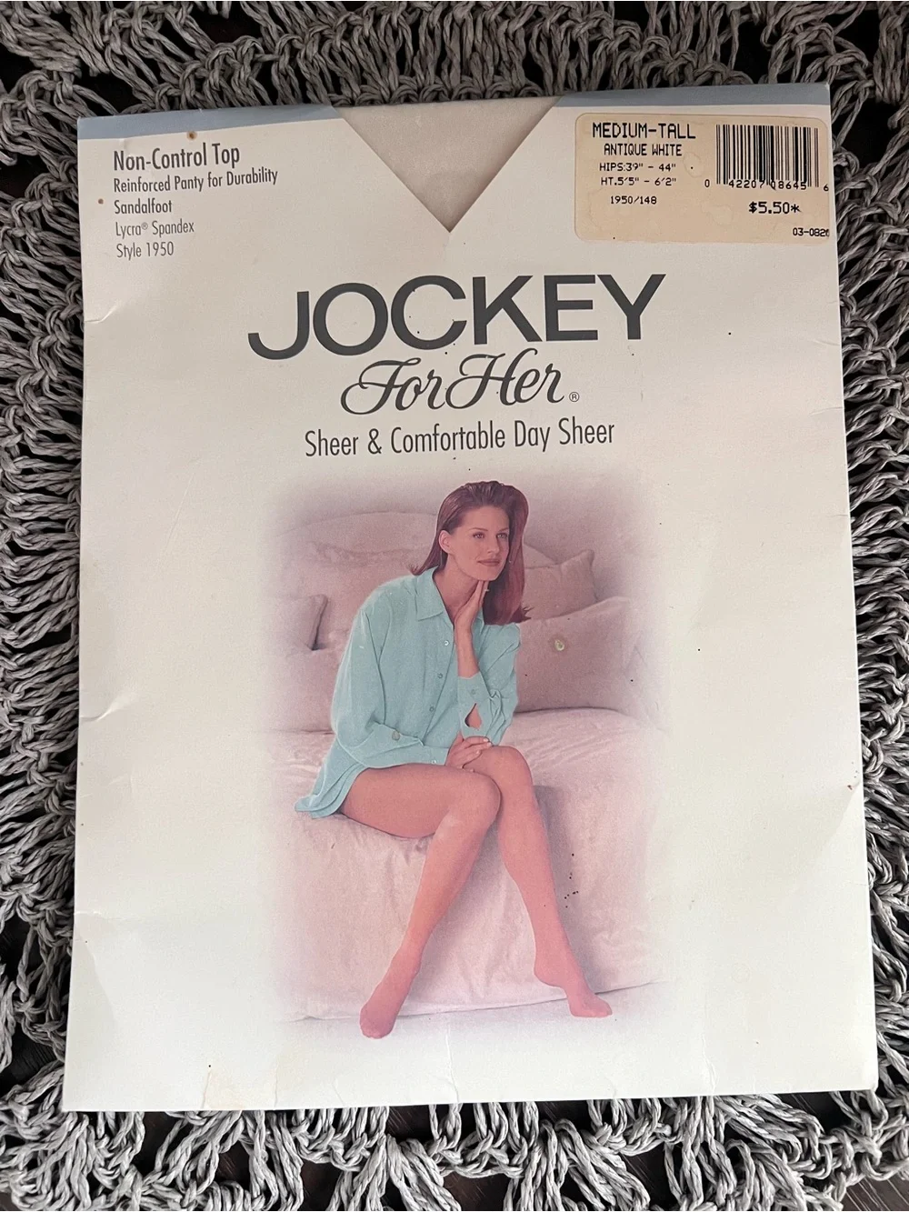 NEW Jockey For Her Sheer Day Pantyhose - Antique White Medium Tall
